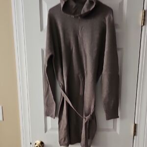 Garnet Hill Wool Turtleneck Sweater Dress